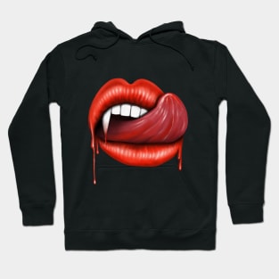 Vampire lips  vamp teeth Hoodie